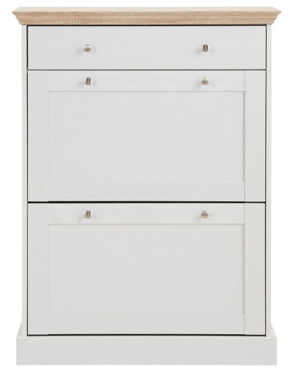 Dareia Skoskap 80 cm Hvit / Brun