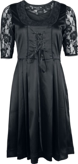 EMP Special Collection Middellang kjole Oktoberfest Kjole S til XXL Damer svart