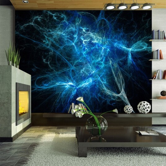 Fototapet Blå Lyn 350x270 - Artgeist sp. z o. o.