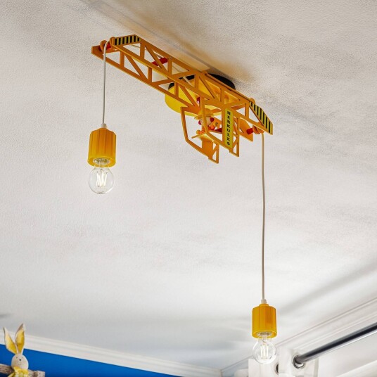 Elobra Taklampe Bodo dimbar Gul / orange Barnerom Tre Elobra Taklampe Bodo dimbar Gul / orange Barnerom Tre