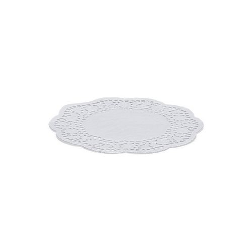 Kakeservietter Runde Hvite 20cm Pk/12 