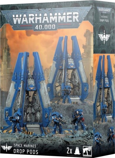 Games Warhammer 40K Space Marines Drop Pods
