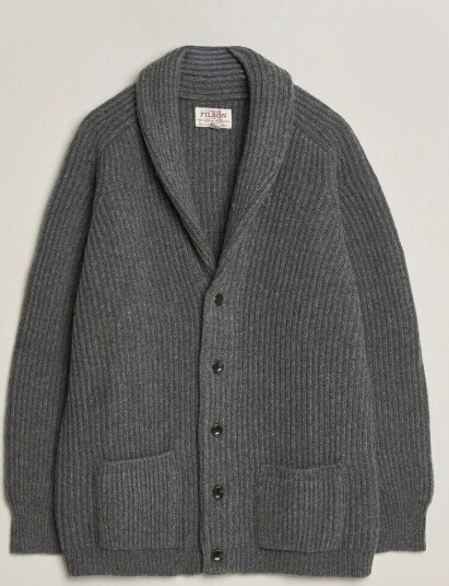 Filson Bristol Cardigan Sweater Medium Grey Melange Filson Bristol Cardigan Sweater Medium Grey Melange