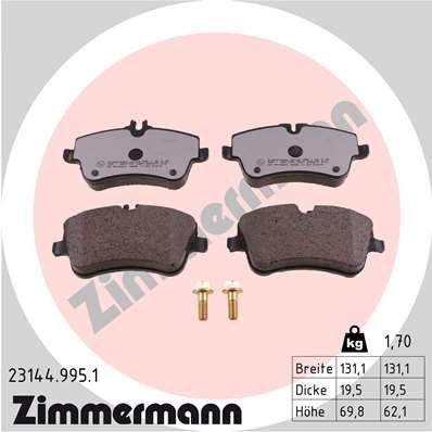 Bremseklosser ZIMMERMANN 23144.995.1