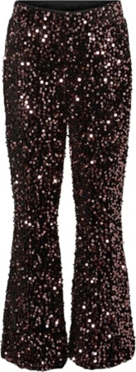 Vero Moda Girl Bella Flared PantBlack Rosegold Sequins (128 / 8 år)