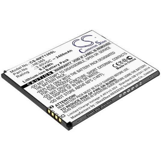 Nokia Batteri (2400 mAh 3.85 V, Sort) passende til Nokia TA-1127