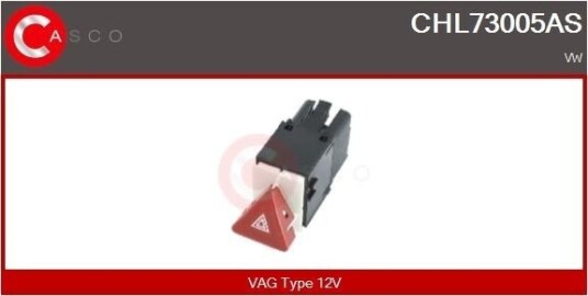 Varselblinklysbryter CASCO CHL73005AS Varselblinklysbryter CASCO CHL73005AS