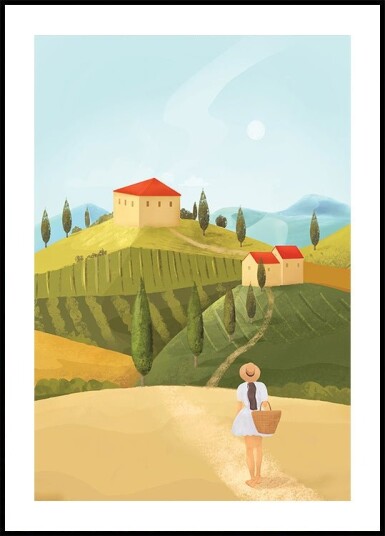 Tuscany Poster Plakat / 50x70cm