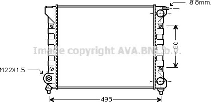 Radiator motorkjøling PRASCO VNA2040