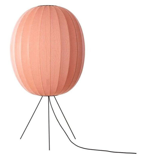 Made By Hand - Knit-Wit 65 Høy Oval Gulvlampe Medium Coral