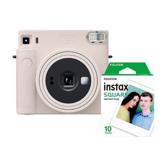 FUJIFILM INSTAX SQ1 INSTANTKAMERA + 10 FOTOPAPIRE CHALK WHITE FUJIFILM INSTAX SQ1 INSTANTKAMERA + 10 FOTOPAPIRE CHALK WHITE