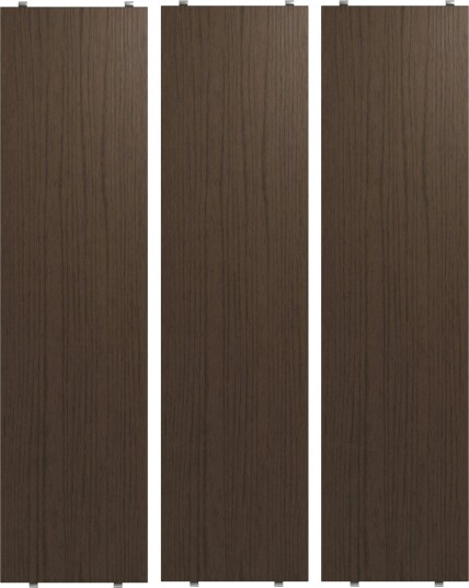 String Hyller 3 pk 78x20 cm Mørk Eik