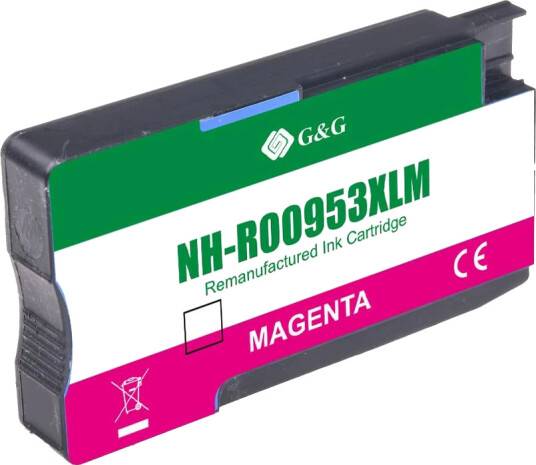 TB Blekkpatron 953XL Magenta Høykapasitet (26ml), erstatter HP F6U17AE