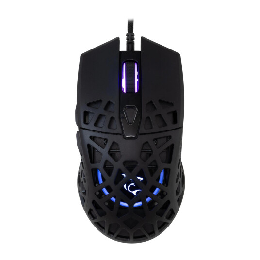 White Shark Caradoc GM 5018 Gamingmus 7200 DPI RGB 7 knapper 1,8 m paracord kabel Svart White Shark Caradoc GM 5018 Gamingmus 7200 DPI RGB 7 knapper 1,8 m paracord kabel Svart