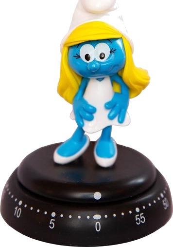 Bengt Ek Mekanisk timer Smurfen blå Bengt Ek Mekanisk timer Smurfen blå