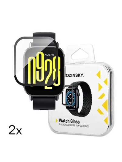 Wozinsky Full Glue Tempered Glass for Xiaomi Redmi Watch 5 Active 2 pcs