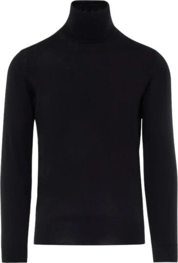 Paolo Pecora Herre Strikkevarer Svart M, Paolo Pecora Herre Strikkevarer Svart M,
