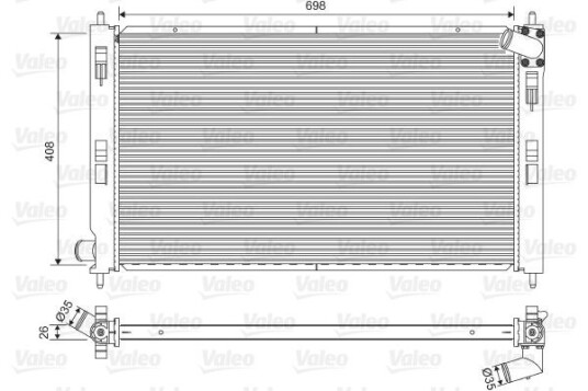 Radiator VALEO 701577 Radiator VALEO 701577