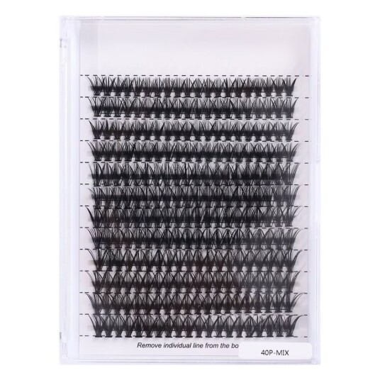 Individuella lösögonfransar Set natural look volume lash 40p Individuella lösögonfransar Set natural look volume lash 40p