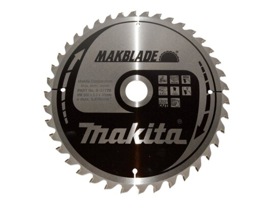 Makita Makblade 260 mm Sirkelsagblad for Tre med 40 Tenner til LS1018L/LS1018LN