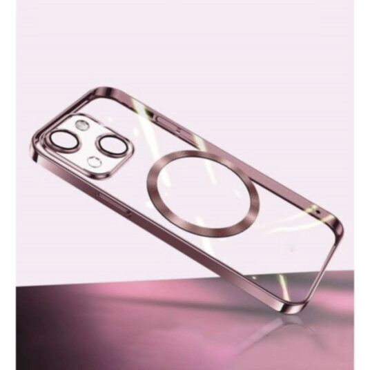 Mobildeksel MagSafe Transparent iPhone 15, Rosa Mobildeksel MagSafe Transparent iPhone 15, Rosa