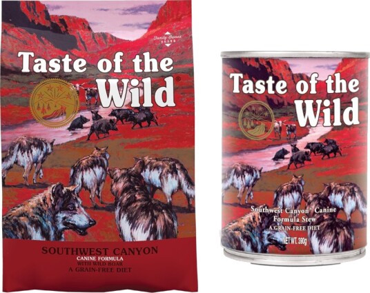 Taste Of The Wild Tørrfôr + Våtfôr Til En Spesialpris Southwest Canyon + Southwest Canyon 12.2 kg 390 G 12.2 kg 390 G