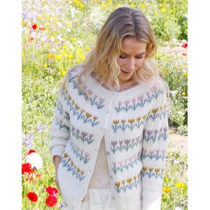 Spring Parade Cardigan by DROPS Design Cardigan Strikkeoppskrift str Small Spring Parade Cardigan by DROPS Design Cardigan Strikkeoppskrift str Small