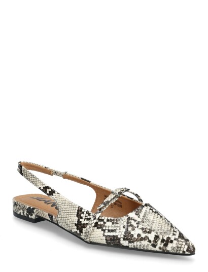 Bianco Biabari Pointy Flat Slingback Faux Leather Multi/patterned 40 Bianco Biabari Pointy Flat Slingback Faux Leather Multi/patterned 40