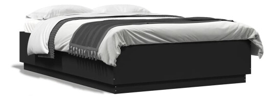 Sengeramme svart 140x200 cm konstruert tre 8721012274389
