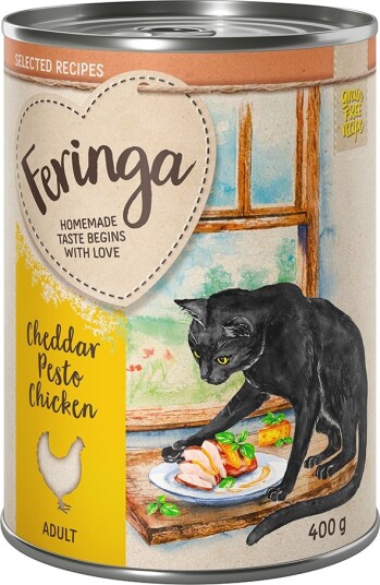 Feringa Våtfôr Selected Recipes Cheddar Pestokylling 6 X 400 G