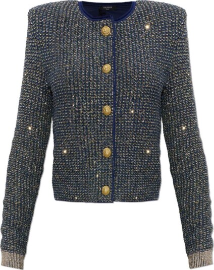 Balmain Dame Strikkevarer Blå S, Balmain Dame Strikkevarer Blå S,