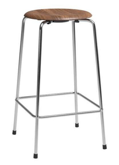 Fritz Hansen - High Dot™ Counter Stool 4-legs Walnut Veneer Fritz Hansen Fritz Hansen - High Dot™ Counter Stool 4-legs Walnut Veneer Fritz Hansen