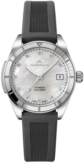 Norqain Dameklokke N1800SP81A/M18D/18GRE.16S Adventure Hvit/Gummi