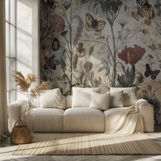 Tapet – Blomsterengdesign Tapet – Blomsterengdesign