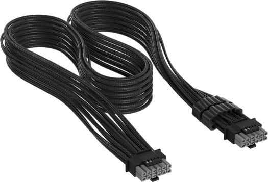 Corsair Cp-8920431, 12V-2X6, 12Vhpwr, Hankjønn, Hankjønn, Rett, Rett