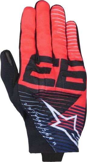 MC-Hansker, Alpinestars Mm93 Reef V2 Svart /Rød Fluo/MørkeBlå XL MC-Hansker, Alpinestars Mm93 Reef V2 Svart /Rød Fluo/MørkeBlå XL