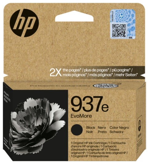 HP 937e EvoMore 4S6W9NE blekkpatron Svart HP 937e EvoMore 4S6W9NE blekkpatron Svart