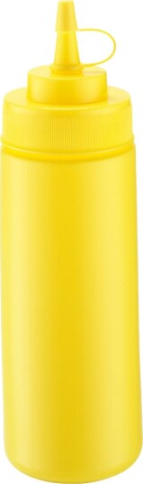 PULSIVA Dressingflaske; 0.35 l, 6x20 cm (ØxH); Gul; 4 Stykk / Forpakning