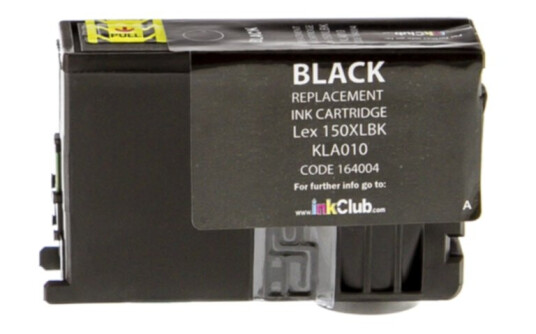 inkClub KLA010 Blekkpatron, erstatter Lexmark 150XL, svart