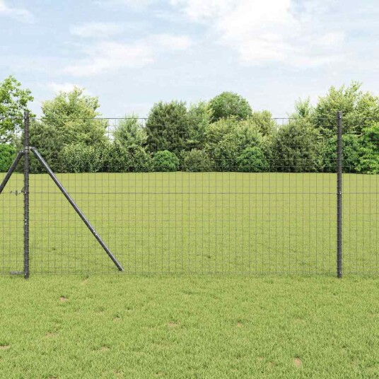Gjerdepåle 52 pcs Grå 3,2 x 3,2 x 170 cm