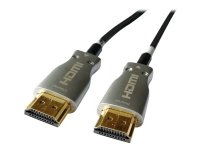 Sinox - HDMI-kabel med Ethernet - HDMI hann til HDMI hann - 40 m - fiberoptisk - 4K-støtte