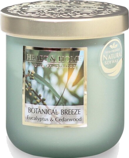 Heart & Home Botanical Breeze   Lite Duftlys i Glass