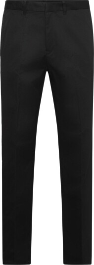 Weekday Mid Rise Relaxed Straight Leg Chino Trousers   Black   54