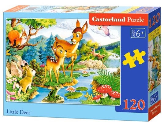 Castorland Little Deers 120 Pcs 120 Stykker Tegneserier 6 År