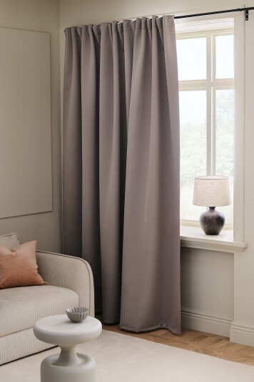 Ellos Home Mørkleggingsgardin Lynne Wide 1 pakning Beige
