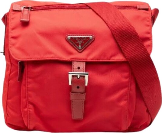 Prada Vintage, Dame, Pre-owned, Rød, ONE SIZE,