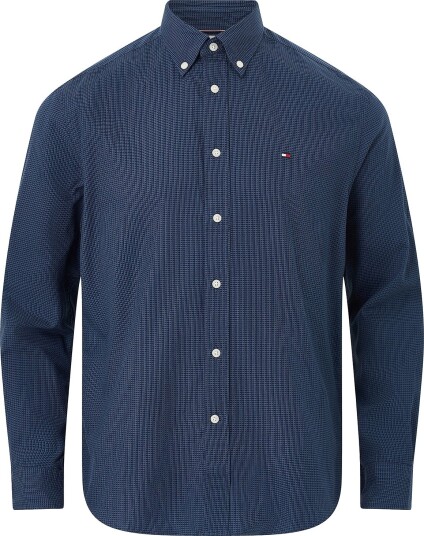 Tommy Hilfiger Skjorte Dobby Structure Rf Shirt Blå