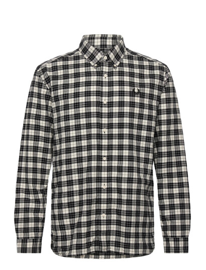 Fred Perry Tartan Oxford Shirt - Black - M