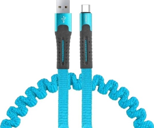 Amio USB-C 1,2 M Ladekabel Turkis