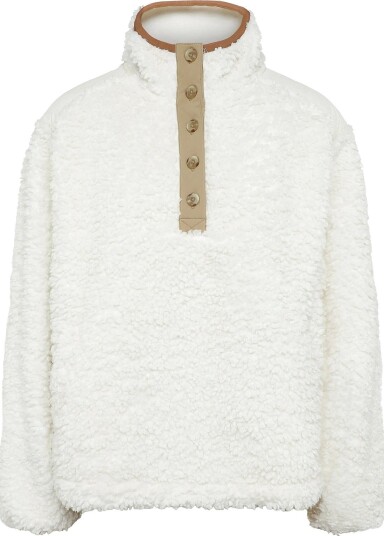 Levi"s® Iris Pullover Sherpa Fleece Eg - WHITES - L